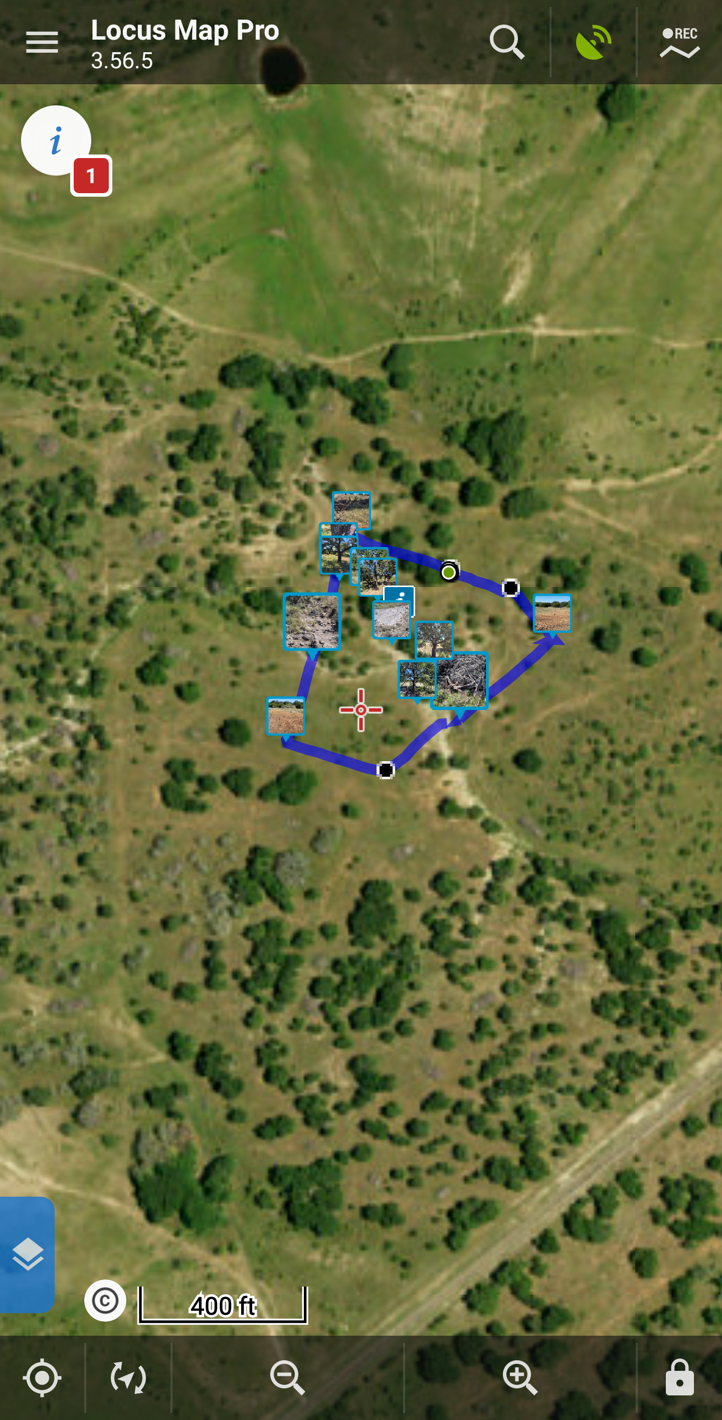 Property Outlined on Satellite View